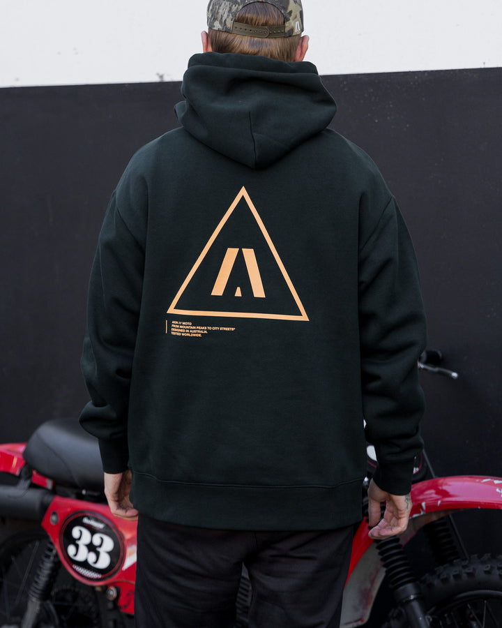 Triangle Hoodie Pine Green