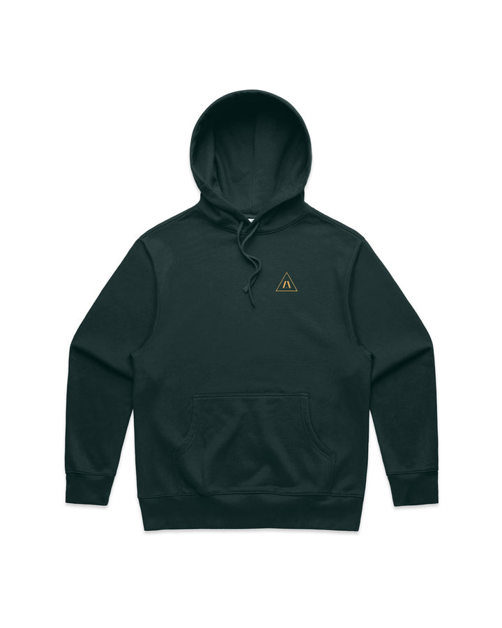 Triangle Hoodie Pine Green
