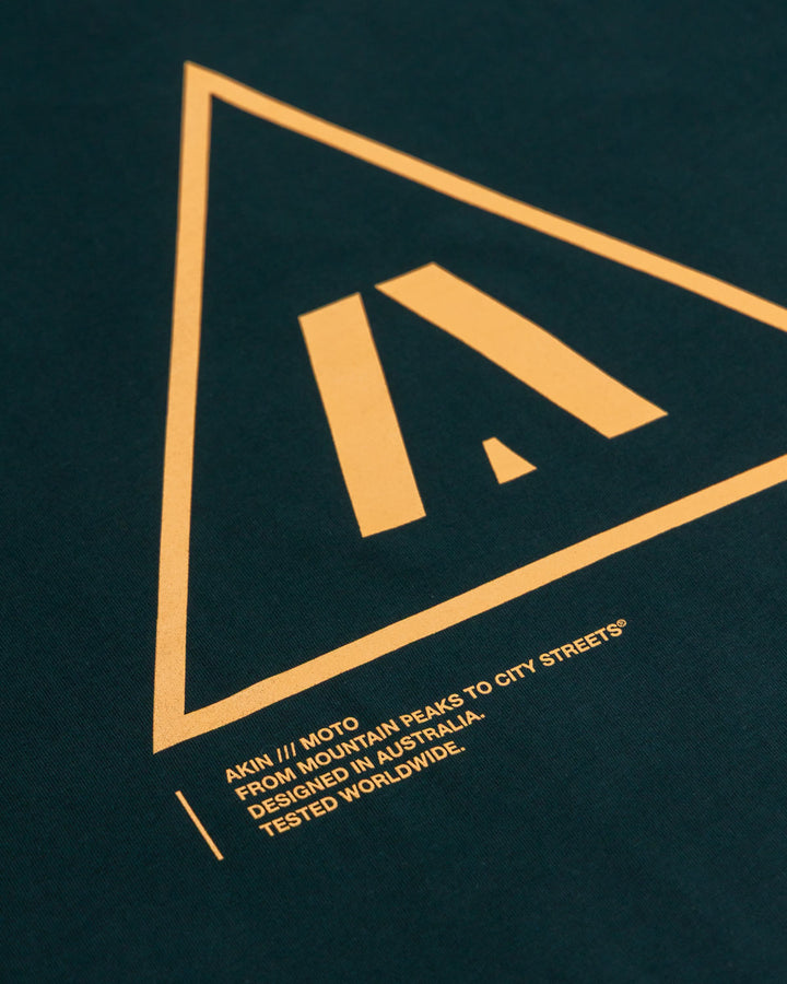 Triangle Tee Pine Green