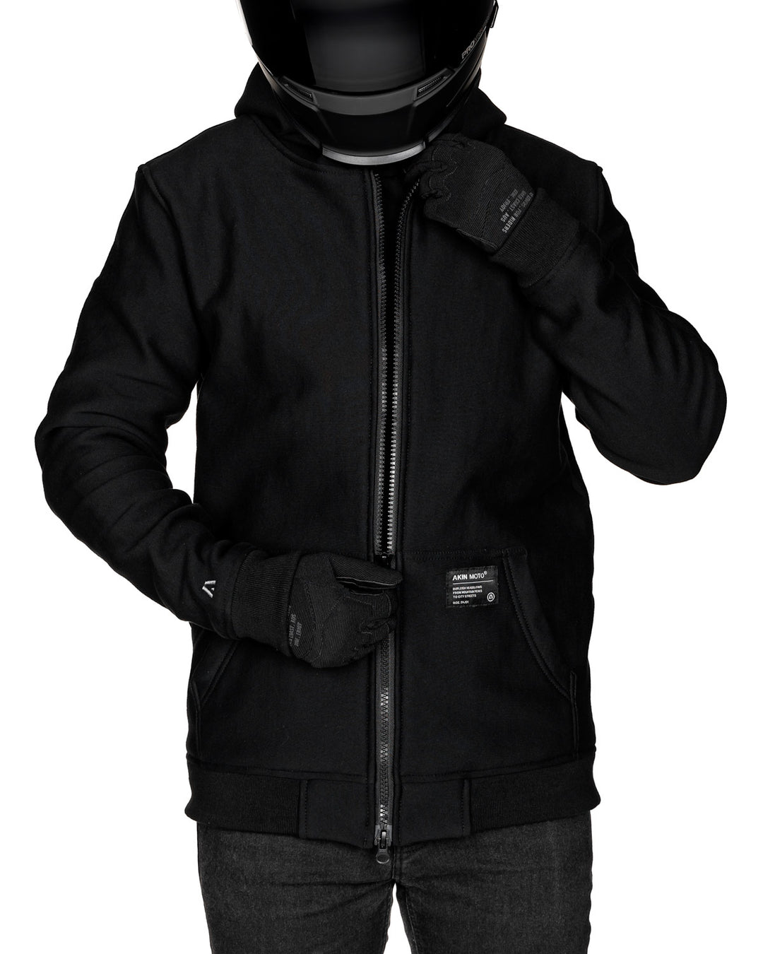 kevlar motorcycle gear Akin Moto Vanguard Single Layer Motorcycle Hoodie