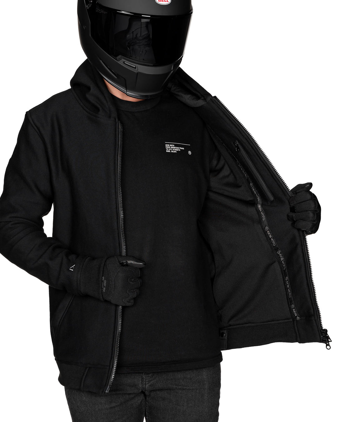 kevlar motorcycle gear Akin Moto Vanguard Single Layer Motorcycle Hoodie
