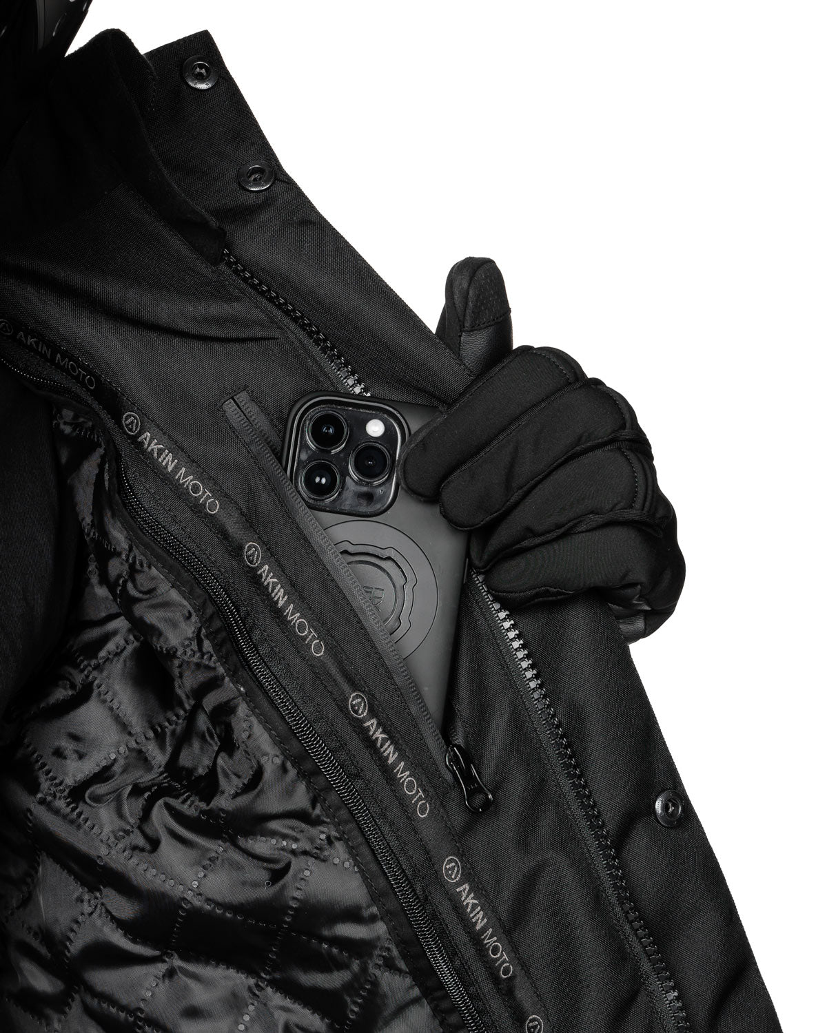 ALPHA MOTORCYCLE JACKET 4.0 - BLACK