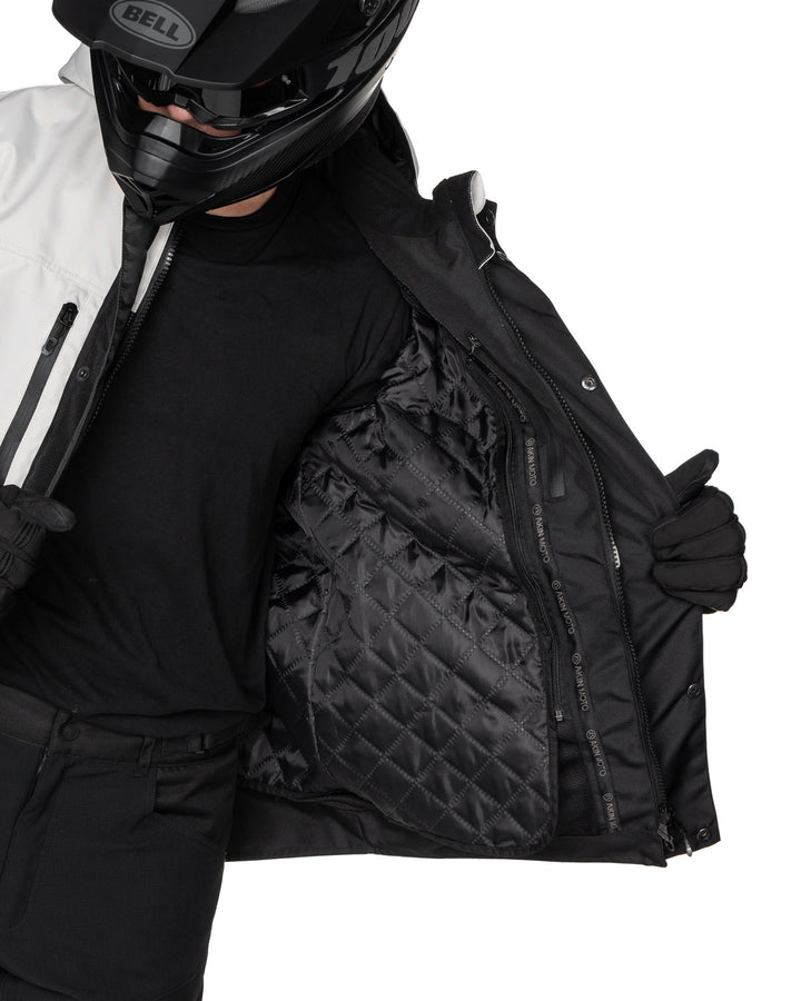 Alpha 4.0 Motorcycle Jacket - White