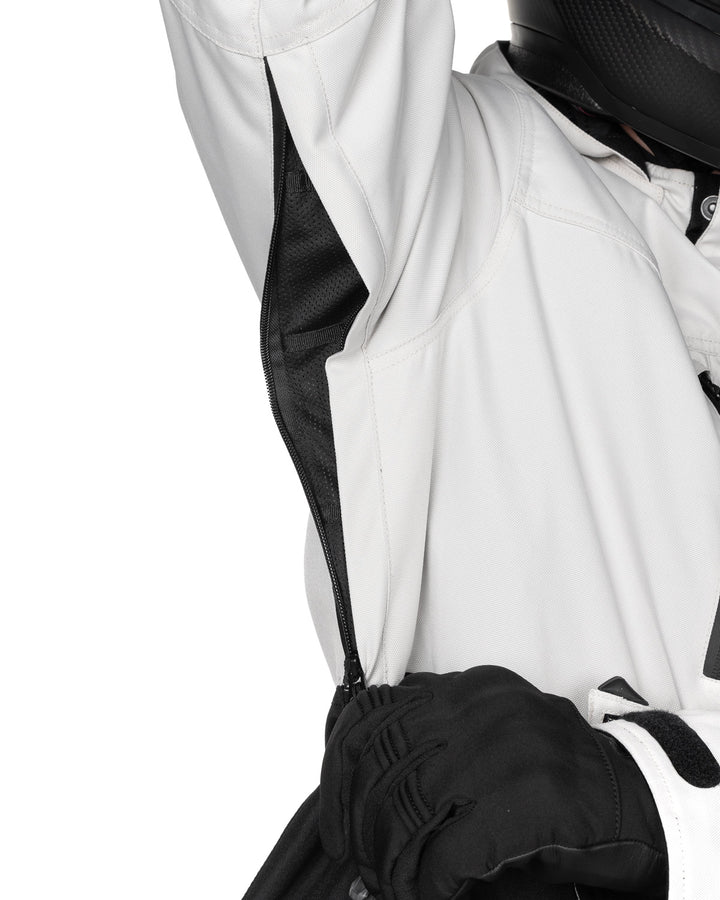 Alpha 4.0 Motorcycle Jacket - White