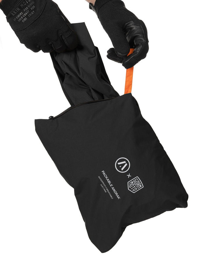 Gorm Moto Anorak - Black